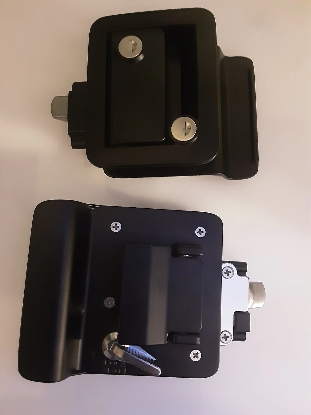 2 Locks Same Key Camper Door Look With Deadbolt (35)